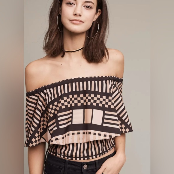 Tracy Reese Lola Off- The- Shoulder Flounce Top - Picture 1 of 6